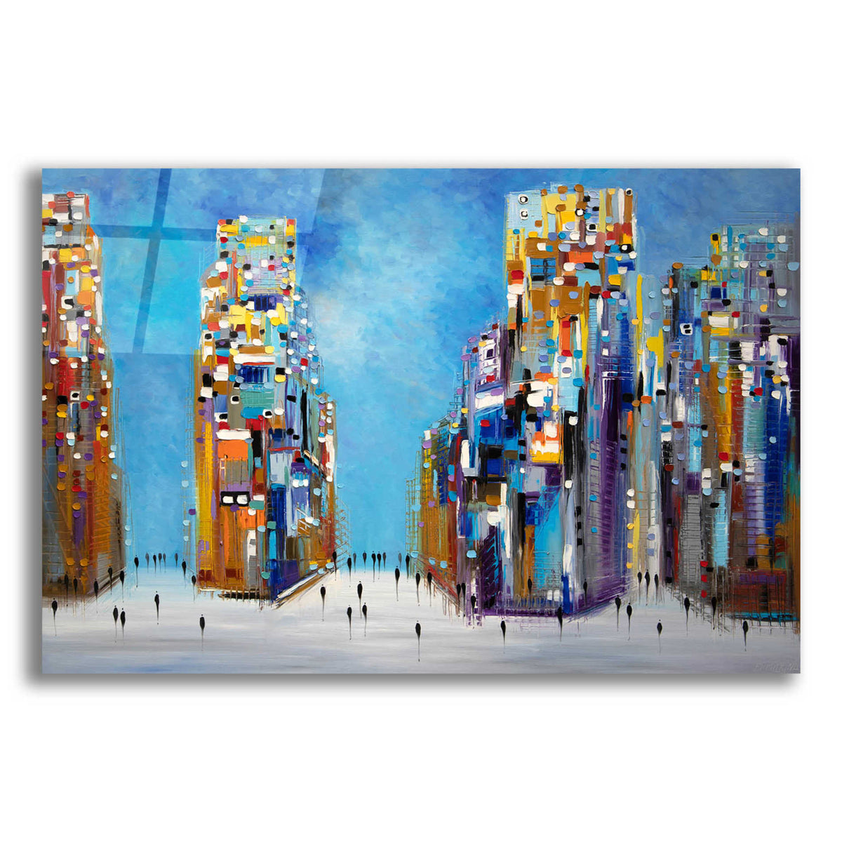 Epic Art 'Nyc Streets' by Ekaterina Ermilkina Acrylic Glass Wall Art