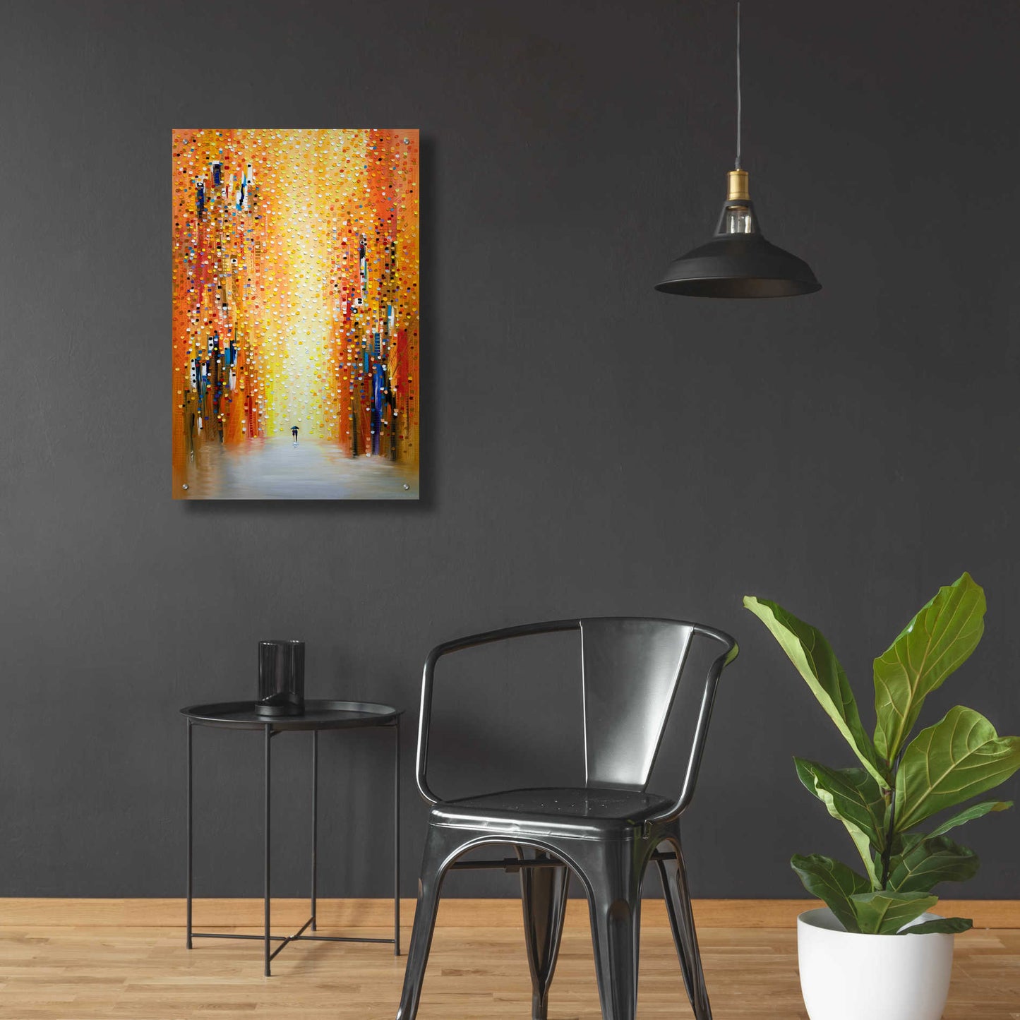 Epic Art 'Rainy Sunset Together' by Ekaterina Ermilkina Acrylic Glass Wall Art,24x36