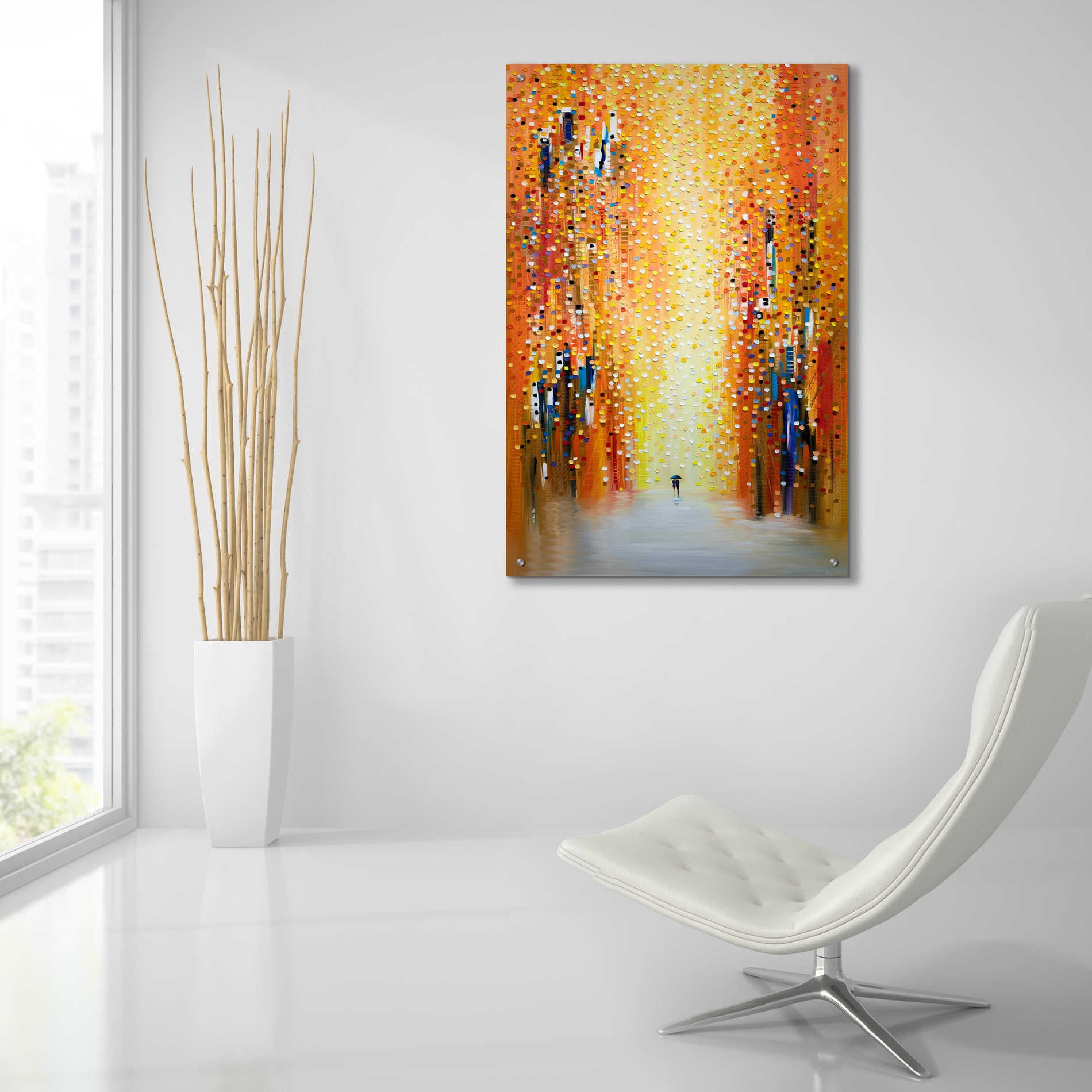 Epic Art 'Rainy Sunset Together' by Ekaterina Ermilkina Acrylic Glass Wall Art,24x36