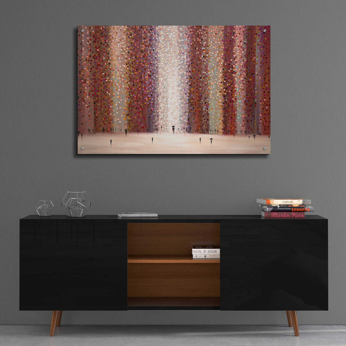 Epic Art 'Romance And Rain' by Ekaterina Ermilkina Acrylic Glass Wall Art,36x24