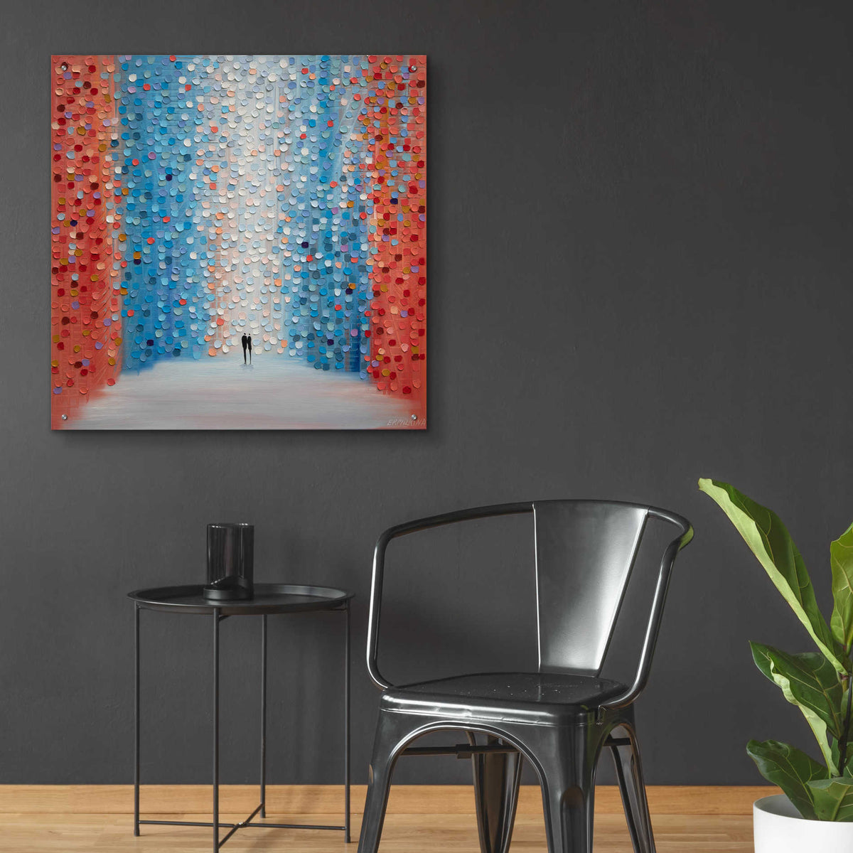 Epic Art 'Saturday Sunset' by Ekaterina Ermilkina Acrylic Glass Wall Art,36x36