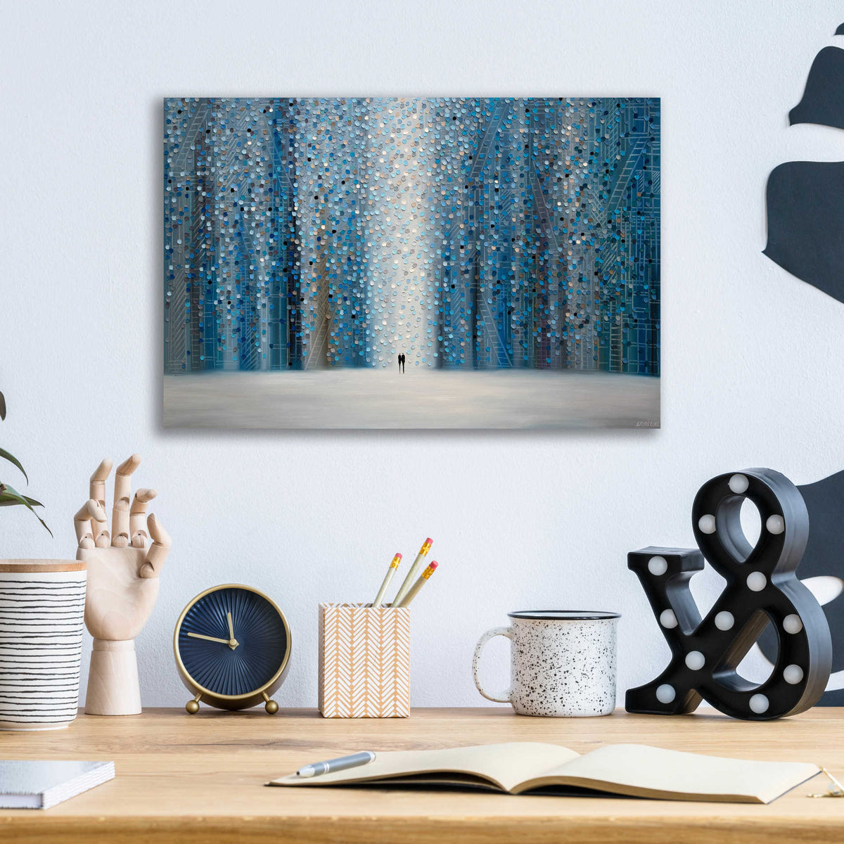 Epic Art 'Sounds Of The Rain' by Ekaterina Ermilkina Acrylic Glass Wall Art,16x12
