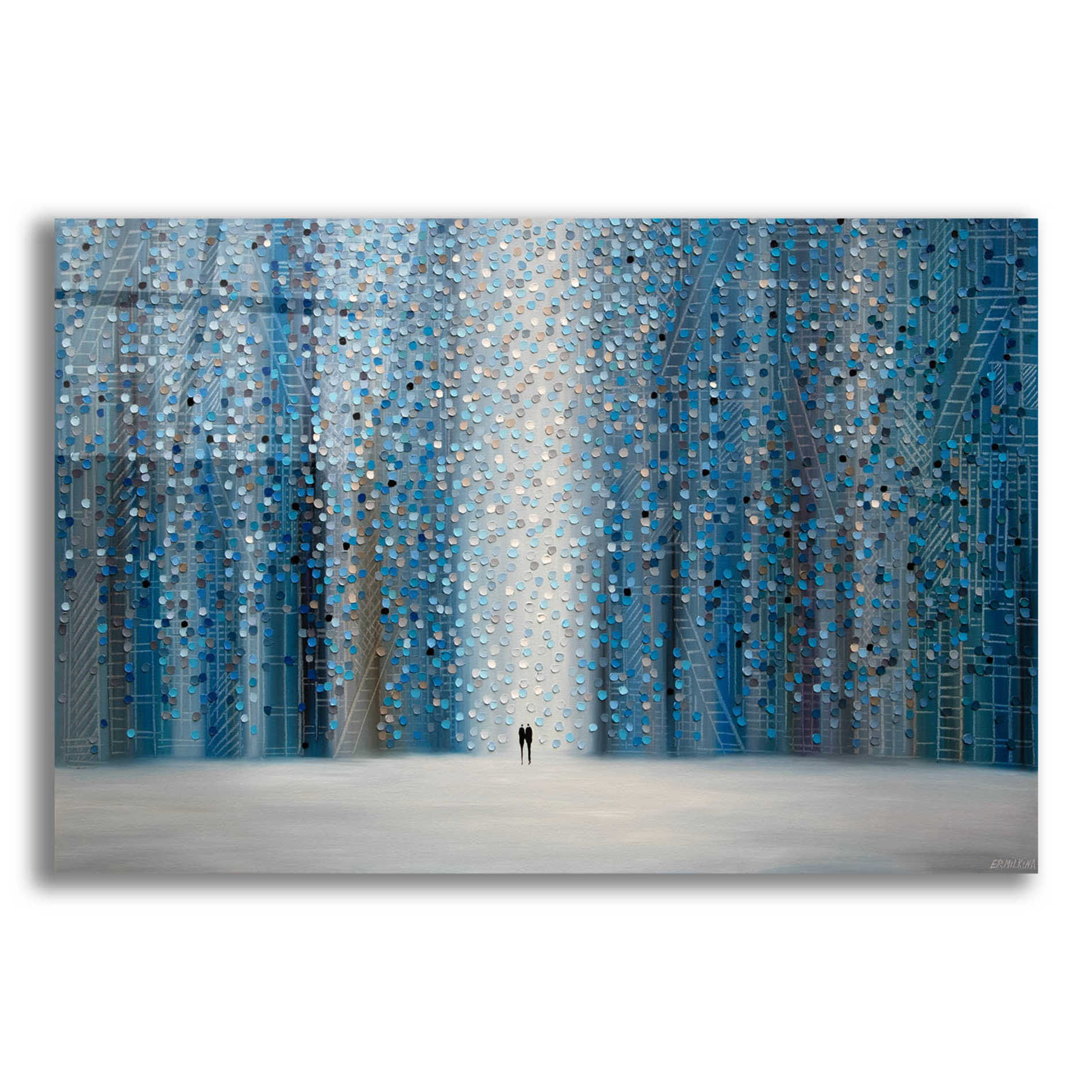 Epic Art 'Sounds Of The Rain' by Ekaterina Ermilkina Acrylic Glass Wall Art,24x16
