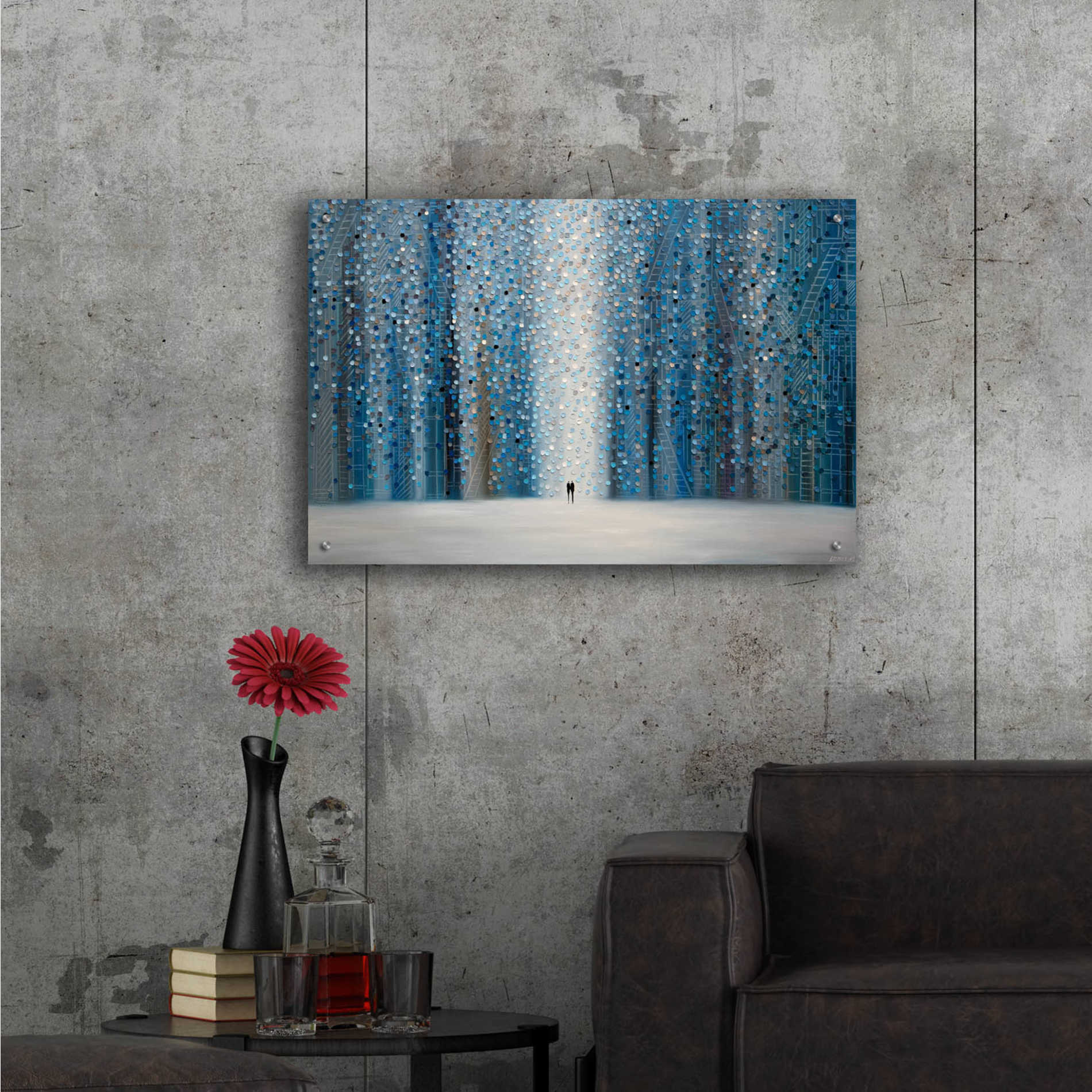 Epic Art 'Sounds Of The Rain' by Ekaterina Ermilkina Acrylic Glass Wall Art,36x24