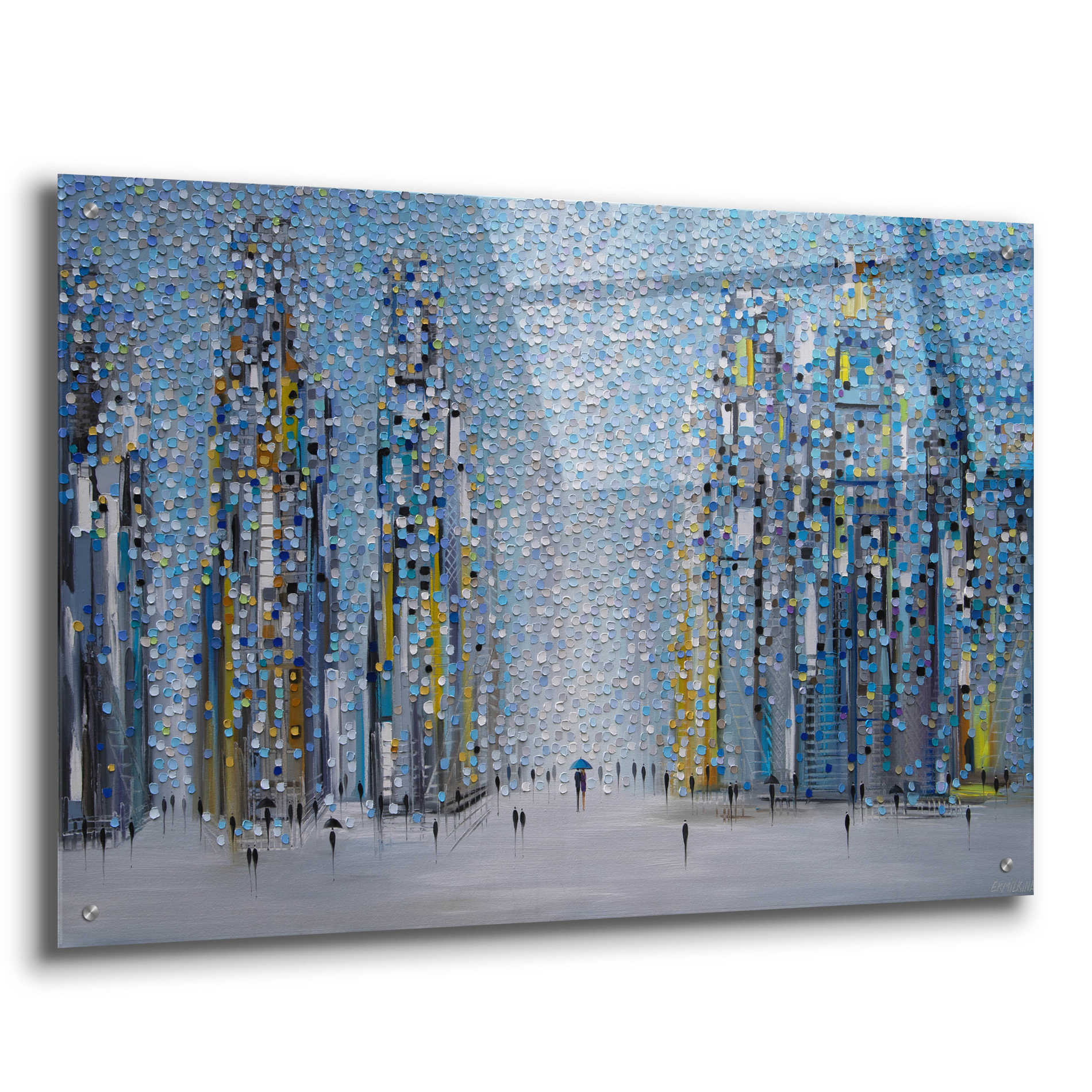 Epic Art 'Sunny City' by Ekaterina Ermilkina Acrylic Glass Wall Art,36x24