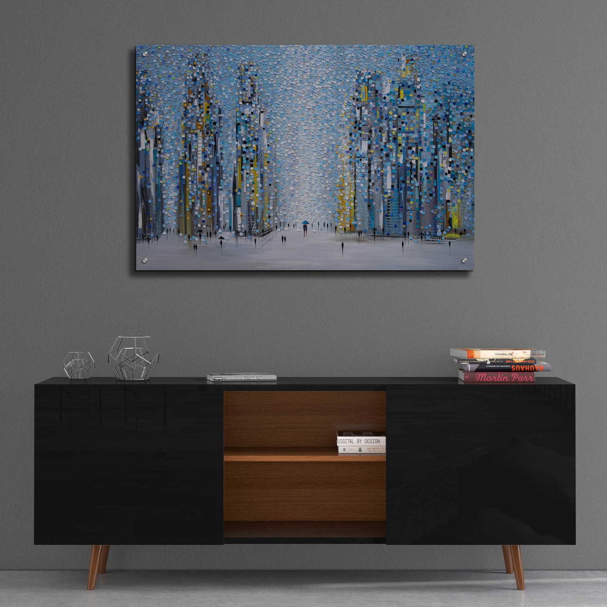 Epic Art 'Sunny City' by Ekaterina Ermilkina Acrylic Glass Wall Art,36x24