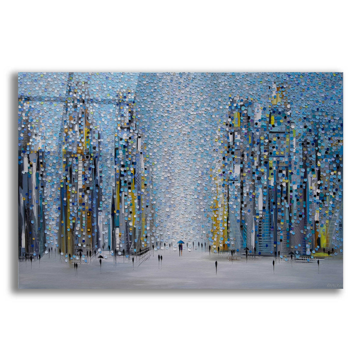 Epic Art 'Sunny City' by Ekaterina Ermilkina Acrylic Glass Wall Art