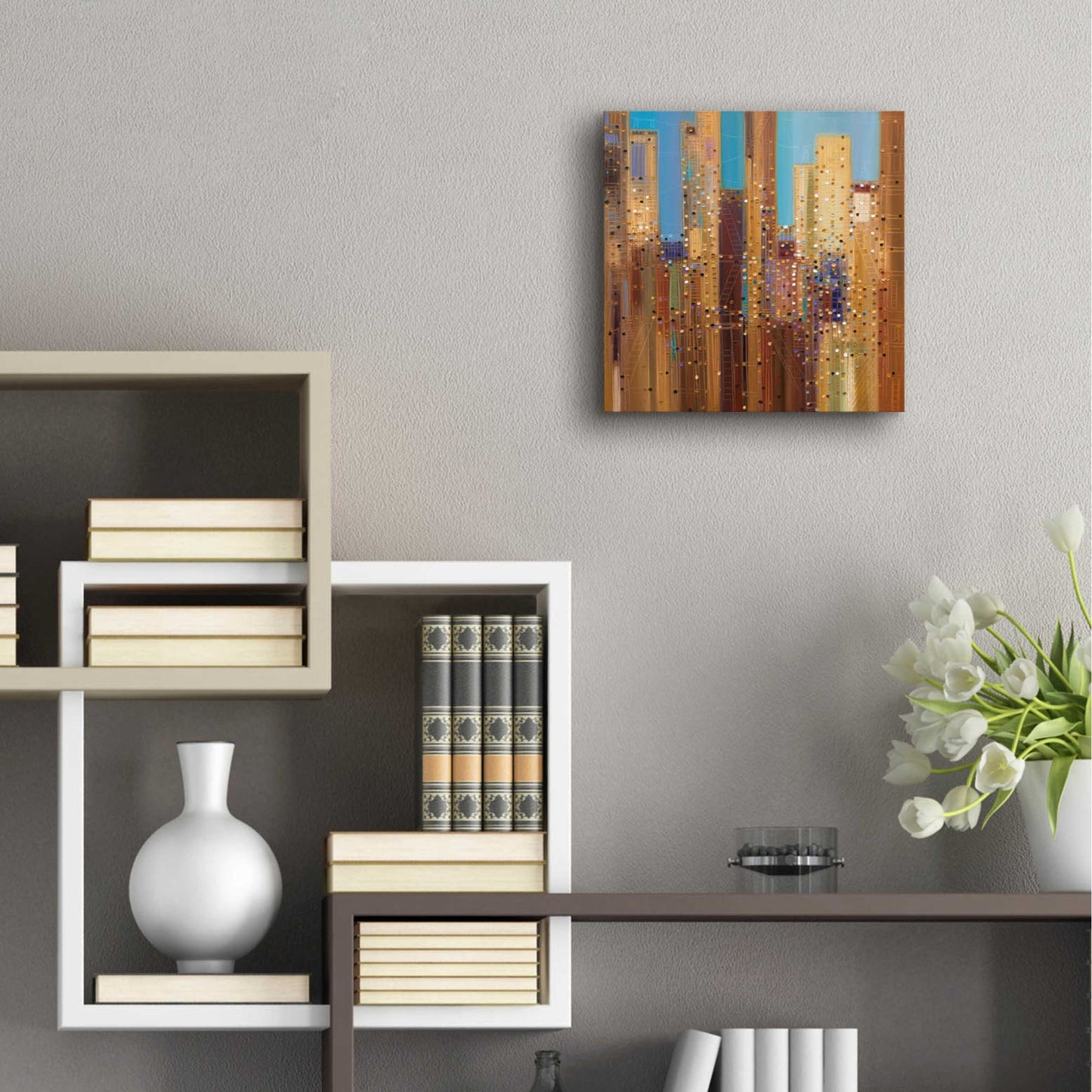 Epic Art 'Urban Empire' by Ekaterina Ermilkina Acrylic Glass Wall Art,12x12