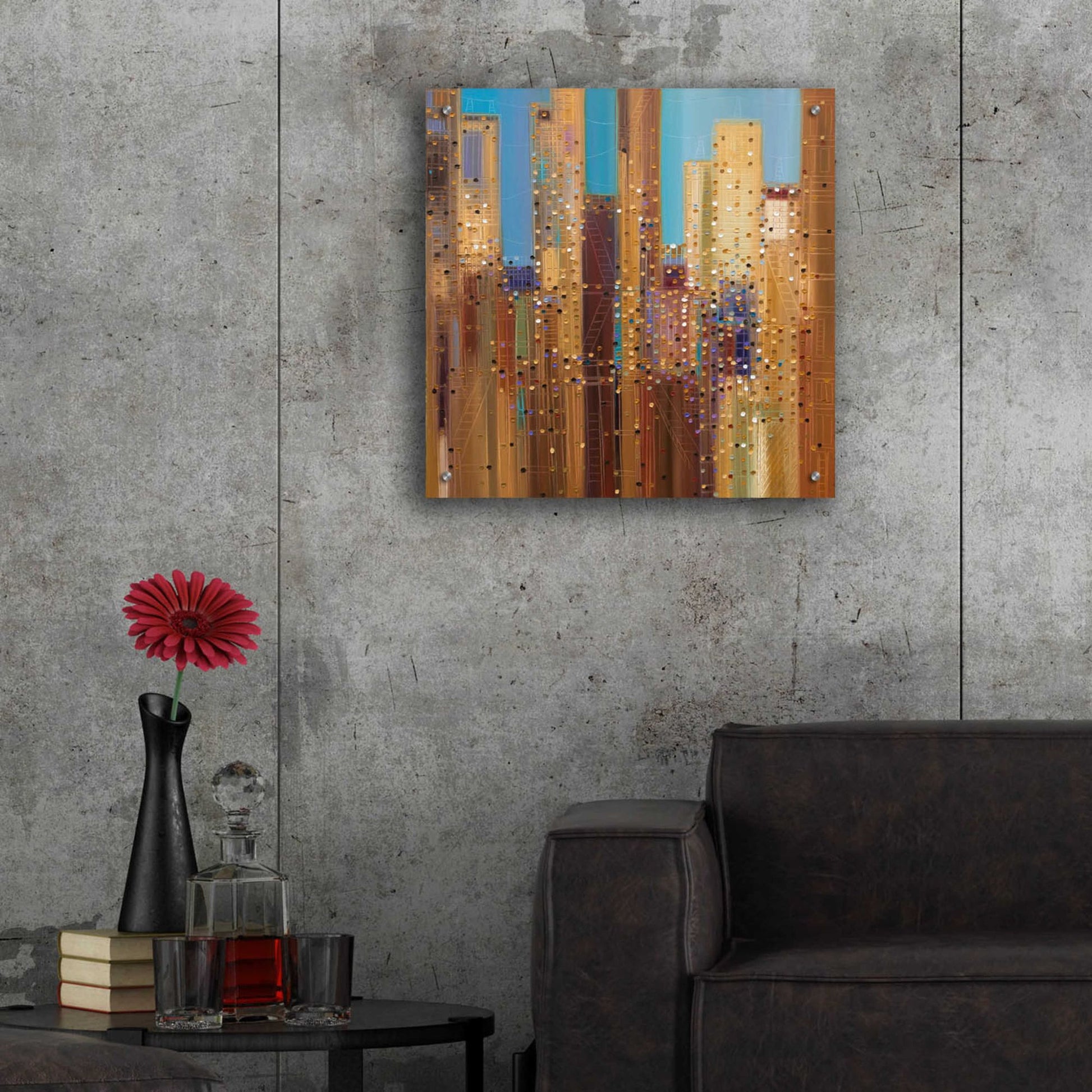 Epic Art 'Urban Empire' by Ekaterina Ermilkina Acrylic Glass Wall Art,24x24