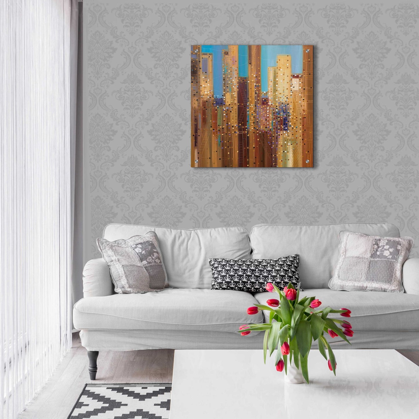 Epic Art 'Urban Empire' by Ekaterina Ermilkina Acrylic Glass Wall Art,24x24