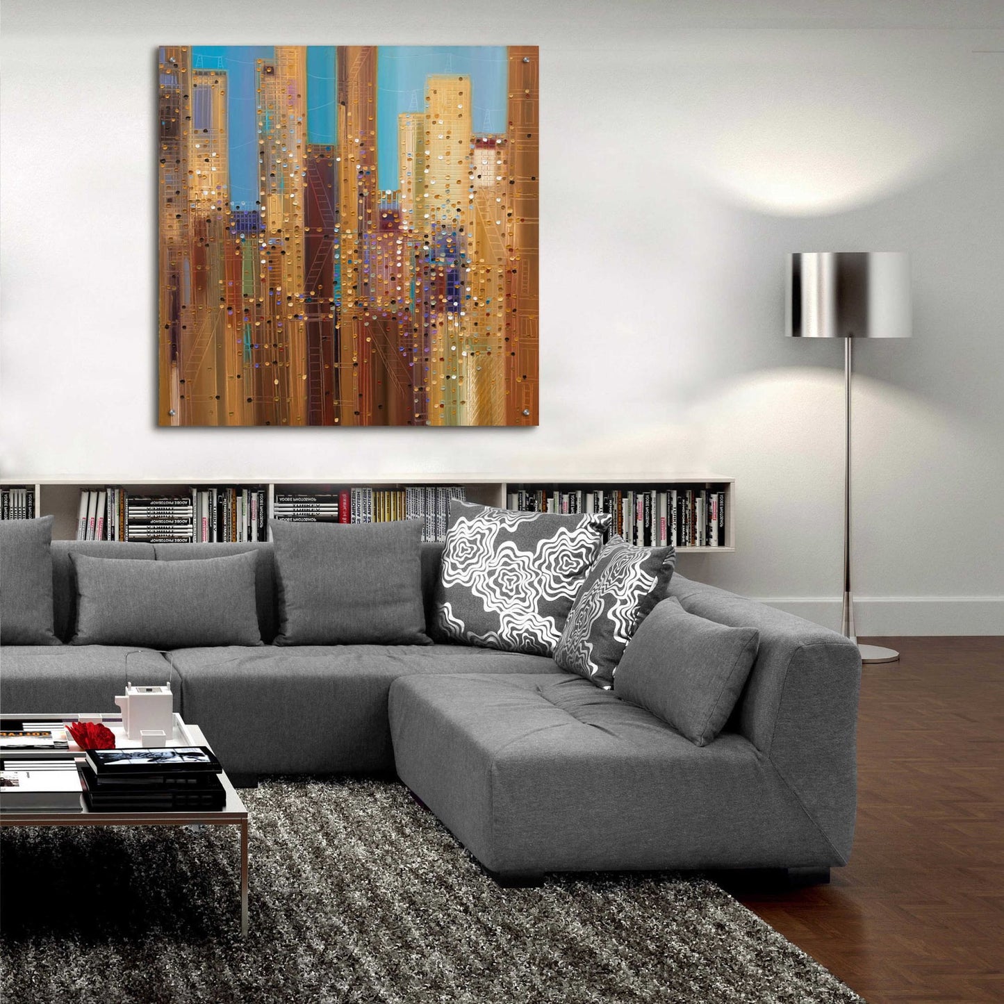 Epic Art 'Urban Empire' by Ekaterina Ermilkina Acrylic Glass Wall Art,36x36