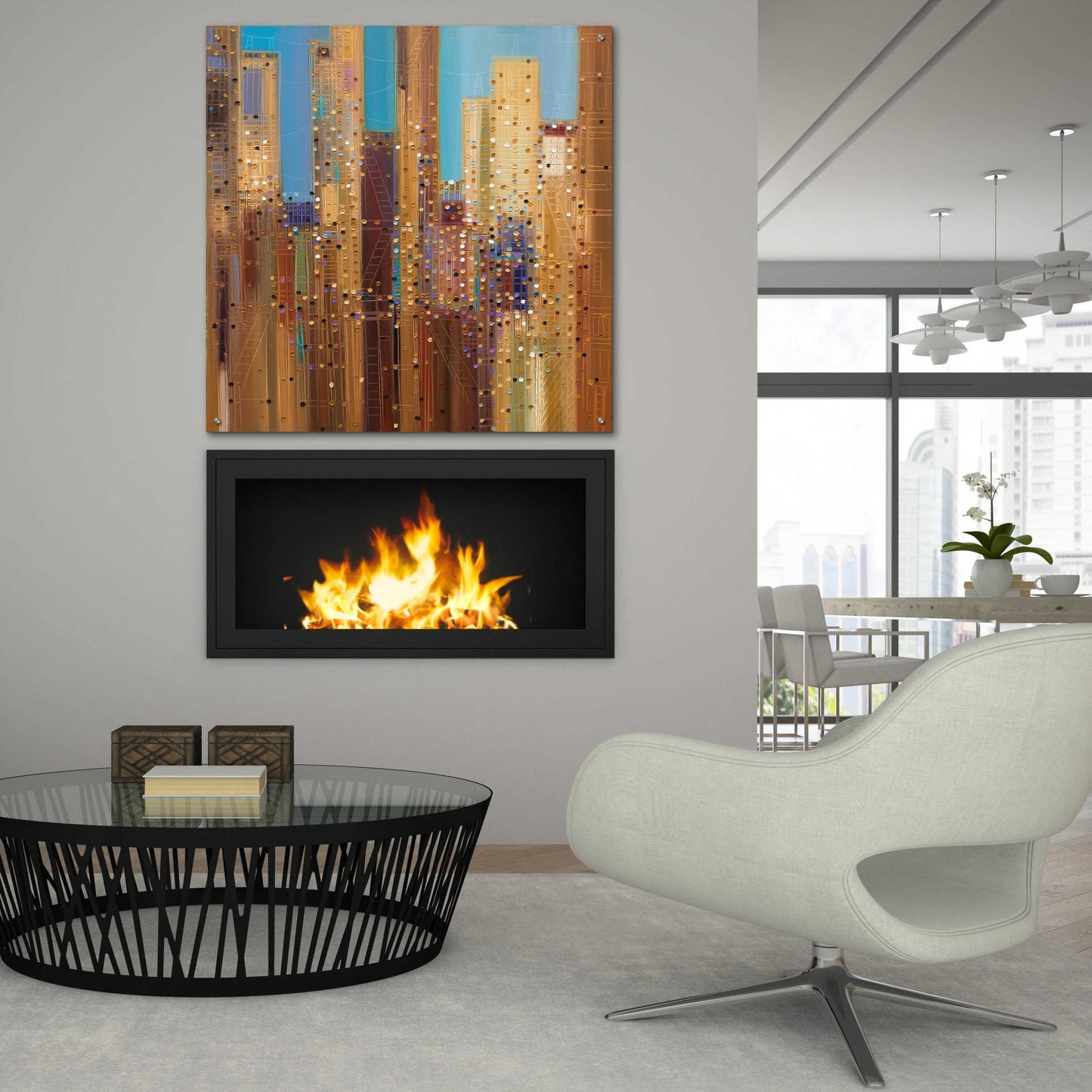 Epic Art 'Urban Empire' by Ekaterina Ermilkina Acrylic Glass Wall Art,36x36