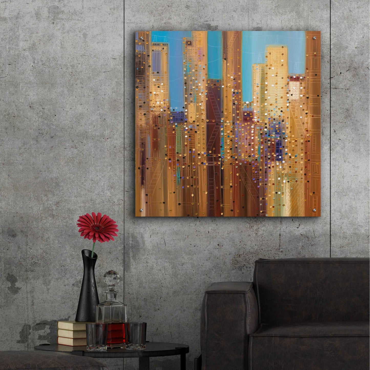 Epic Art 'Urban Empire' by Ekaterina Ermilkina Acrylic Glass Wall Art,36x36