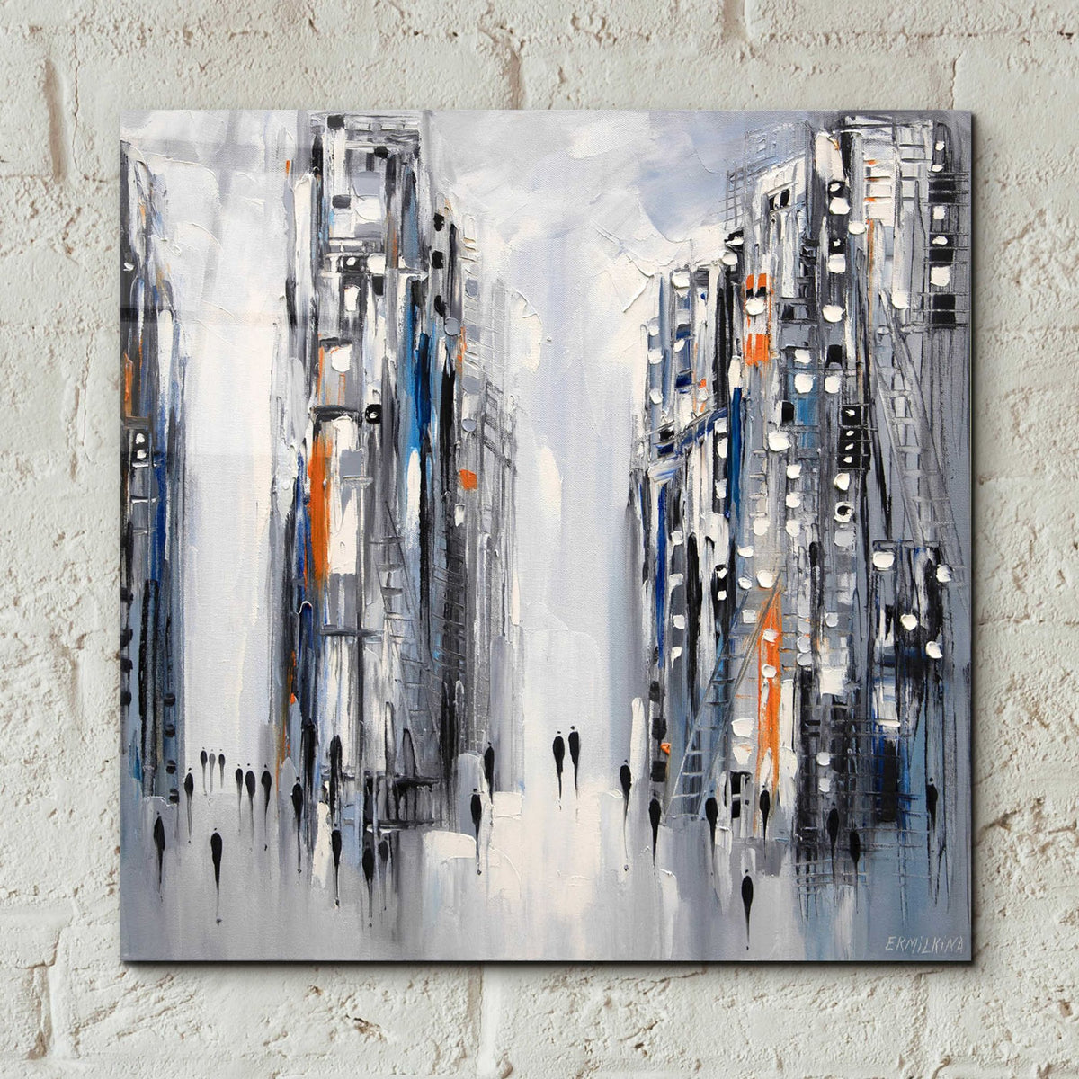 Epic Art 'City Escape' by Ekaterina Ermilkina Acrylic Glass Wall Art,12x12