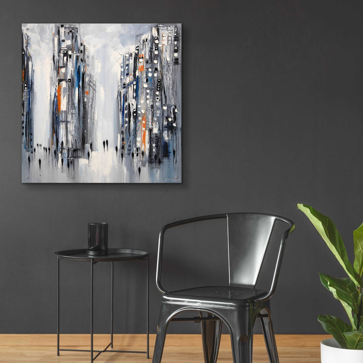 Epic Art 'City Escape' by Ekaterina Ermilkina Acrylic Glass Wall Art,36x36