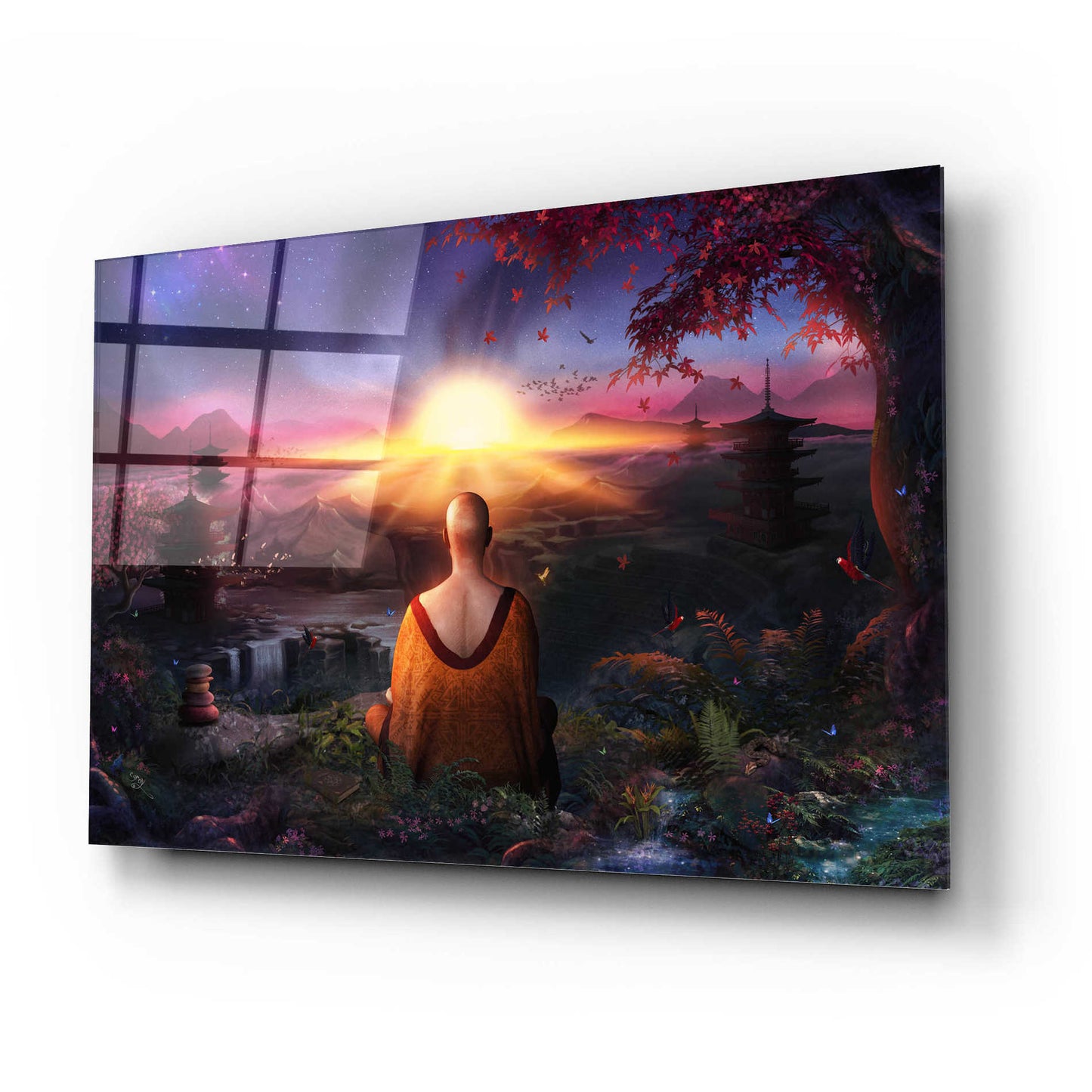Epic Art 'A Magical Existence' by Cameron Gray Acrylic Glass Wall Art,24x16