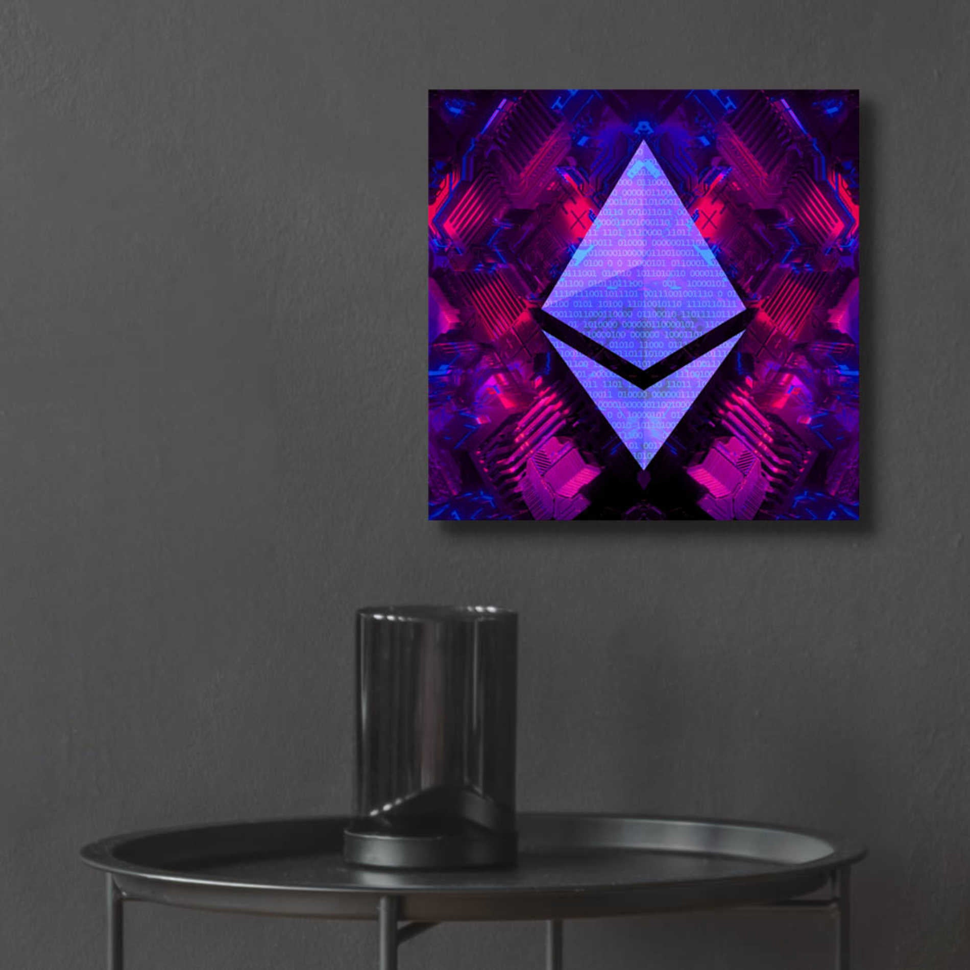 Epic Art 'Ethereum Future' by Cameron Gray Acrylic Glass Wall Art,12x12