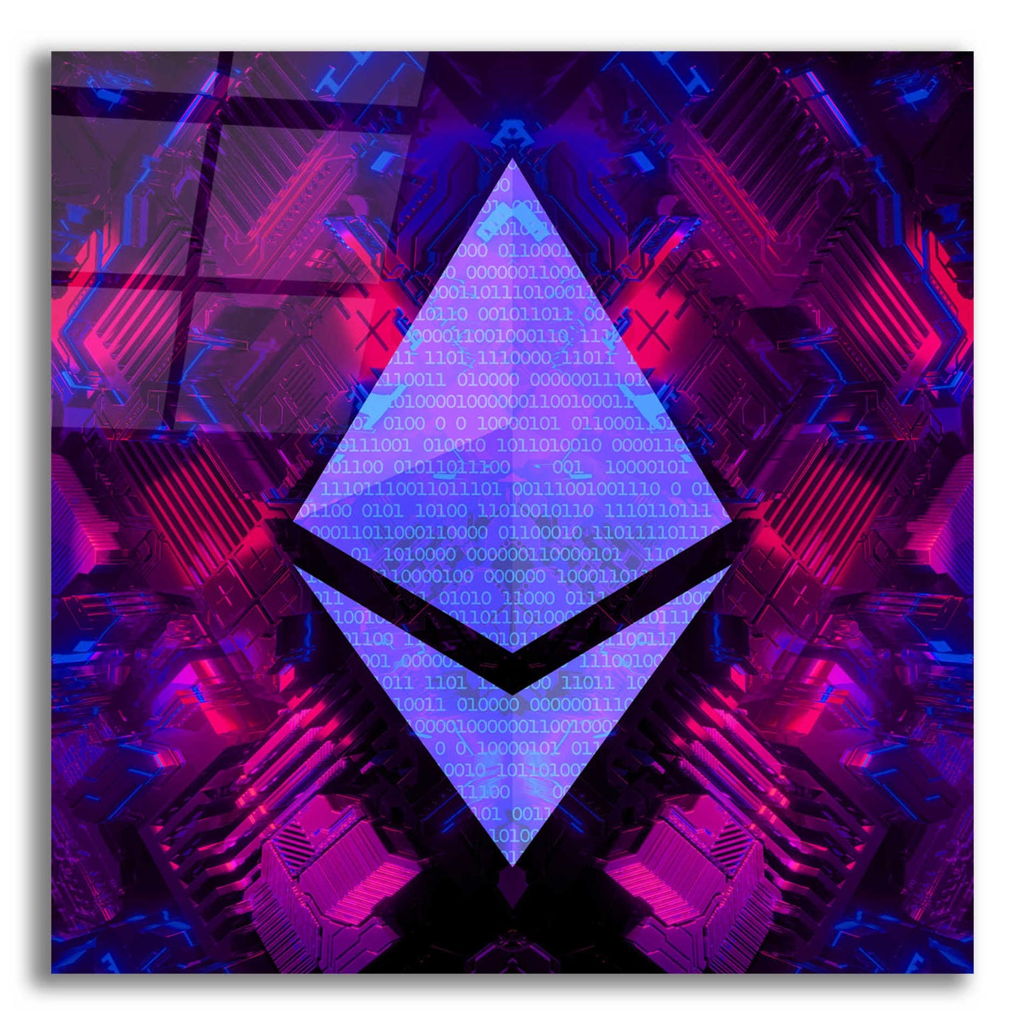 Epic Art 'Ethereum Future' by Cameron Gray Acrylic Glass Wall Art