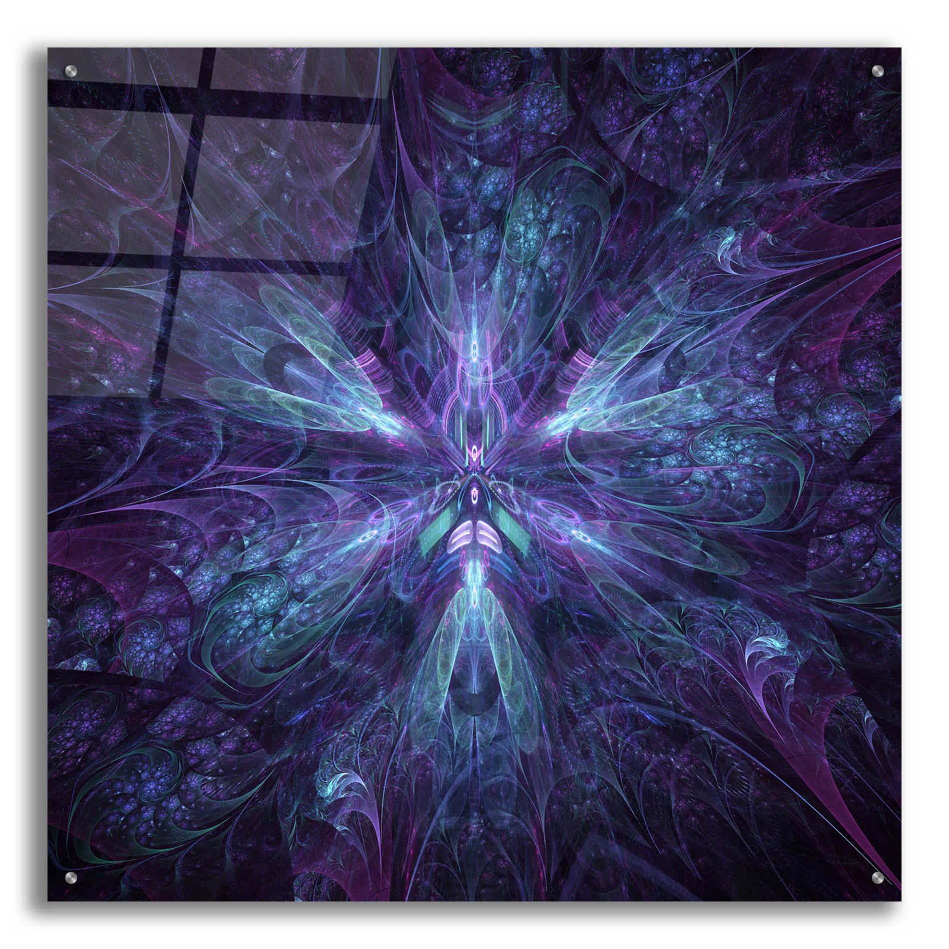 Epic Art 'Expanse Warp' by Cameron Gray Acrylic Glass Wall Art,36x36
