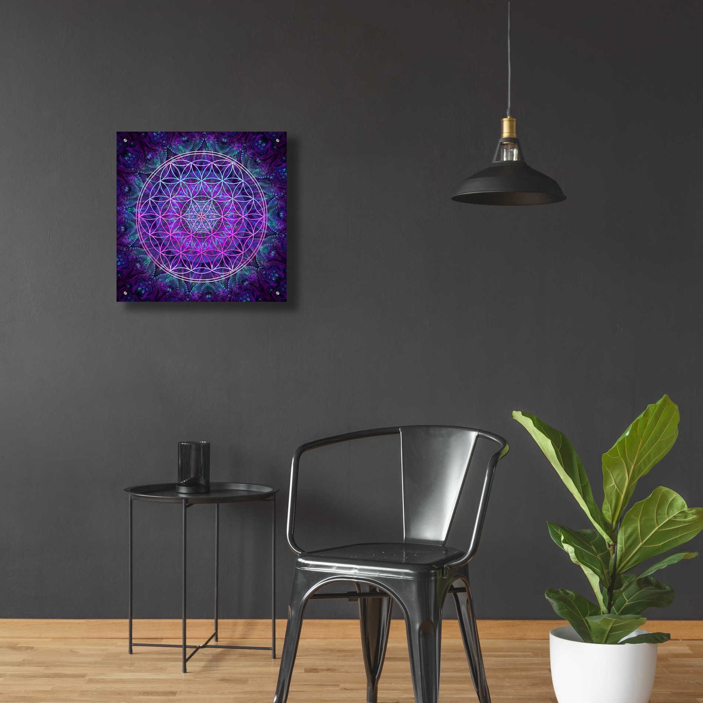 Epic Art 'Flower Of Life' by Cameron Gray Acrylic Glass Wall Art,24x24