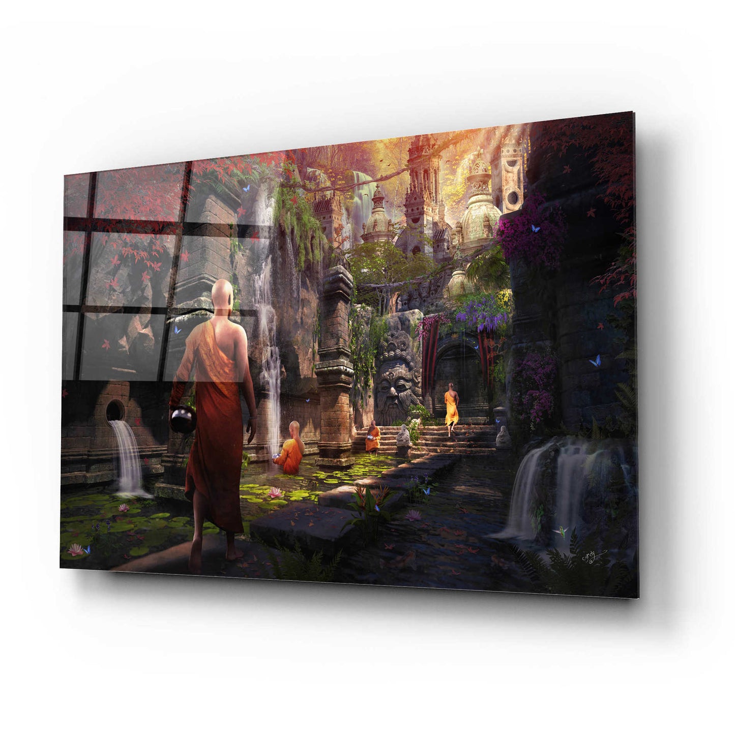 Epic Art 'Hidden Sanctuary' by Cameron Gray Acrylic Glass Wall Art,24x16