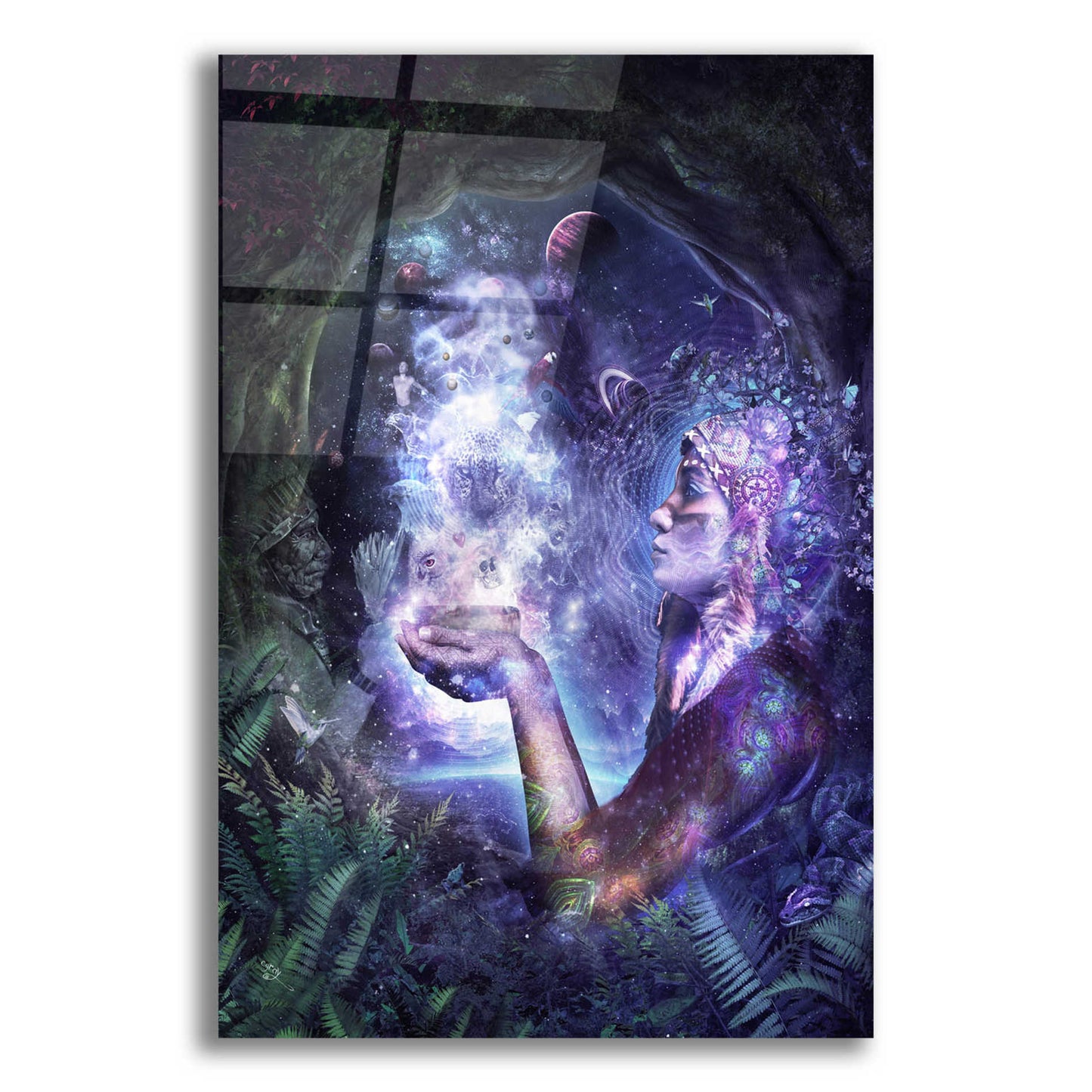 Epic Art 'Mother Aya' by Cameron Gray Acrylic Glass Wall Art,16x24