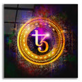 Epic Art 'Tezos Crypto Halo' by Epic Portfolio Acrylic Glass Wall Art