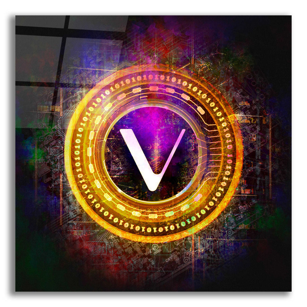 Epic Art 'Vechain Crypto Halo' by Epic Portfolio Acrylic Glass Wall Art