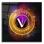 Epic Art 'Vechain Crypto Halo' by Epic Portfolio Acrylic Glass Wall Art