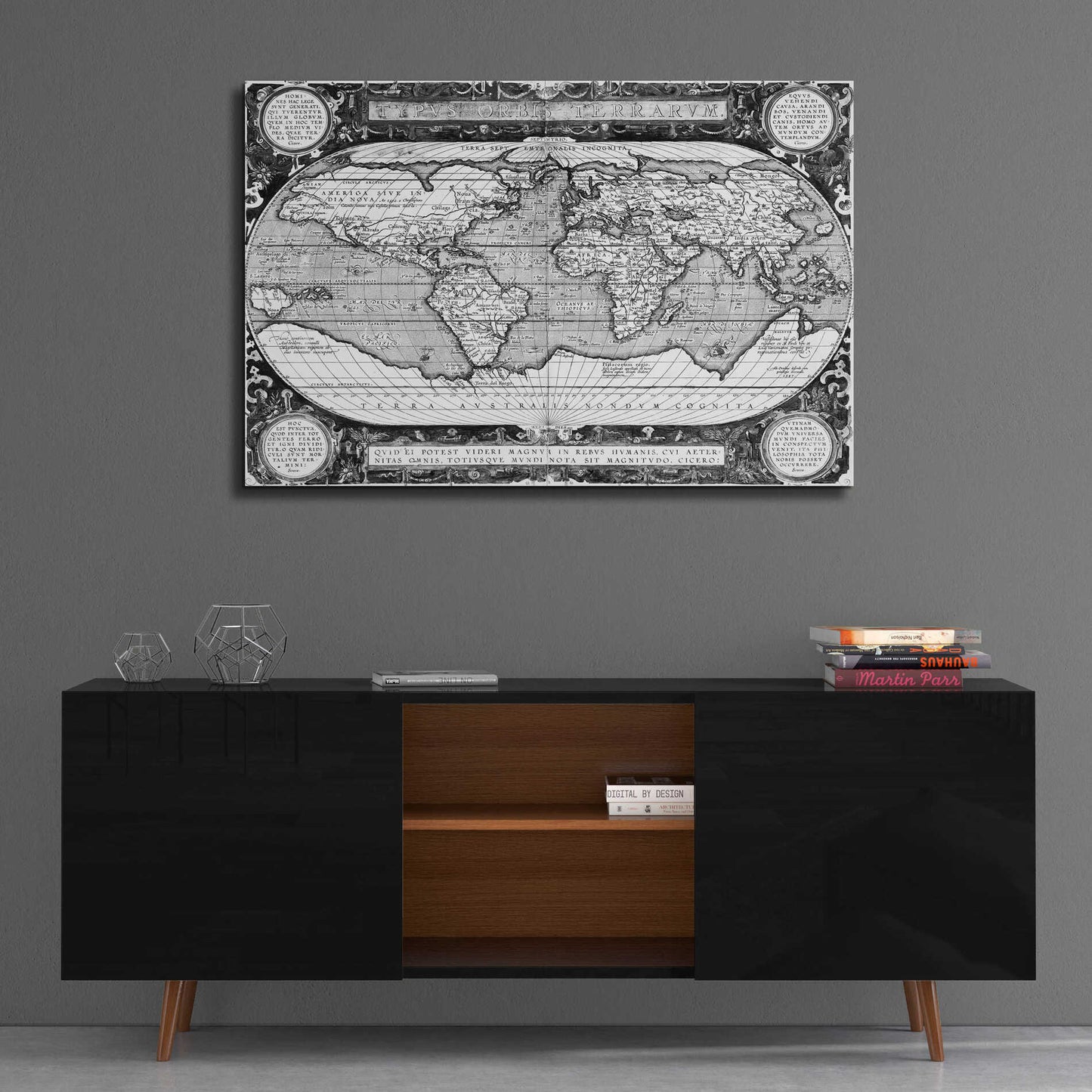 Epic Art 'Antique World Map' by  Vision Studio, Acrylic Glass Wall Art,36x24