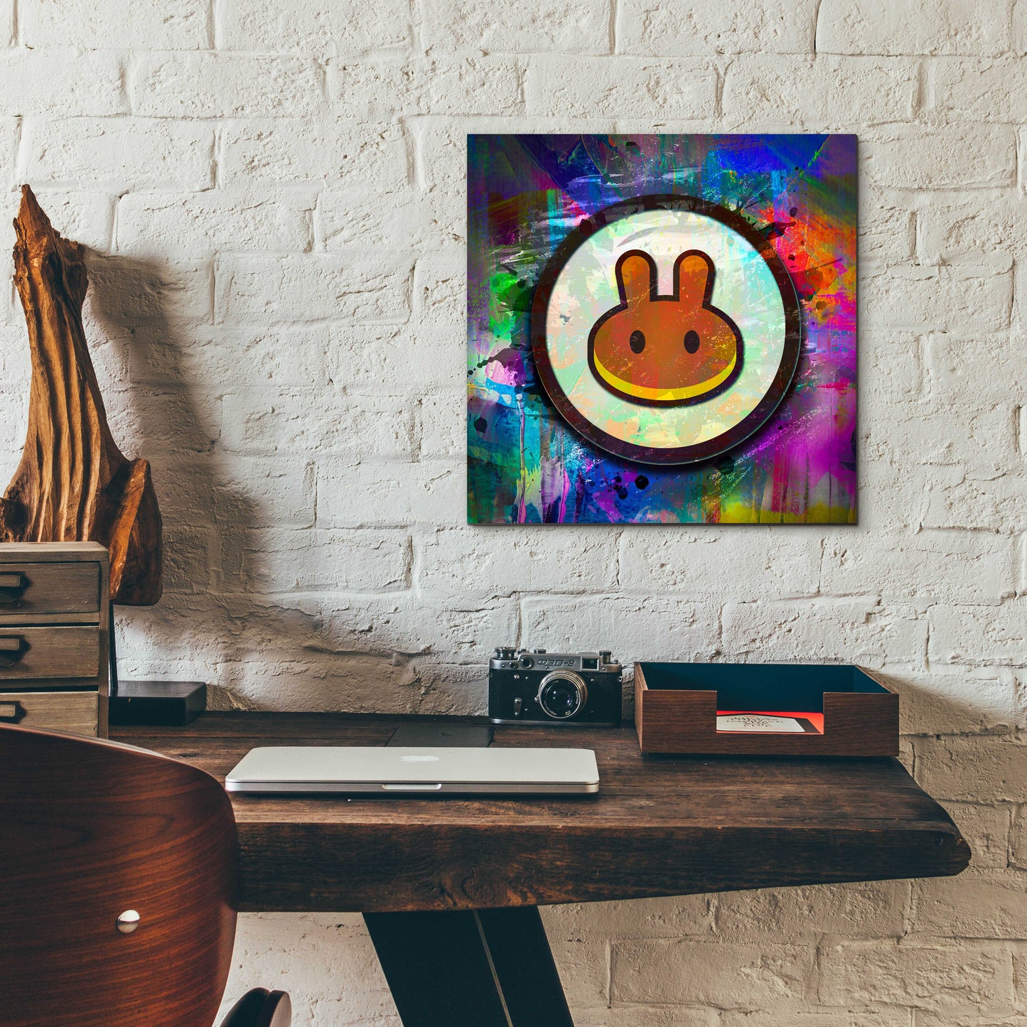 Epic Art 'Pancake Swap Crypto' by Epic Art Portfolio, Acrylic Glass Wall Art,12x12