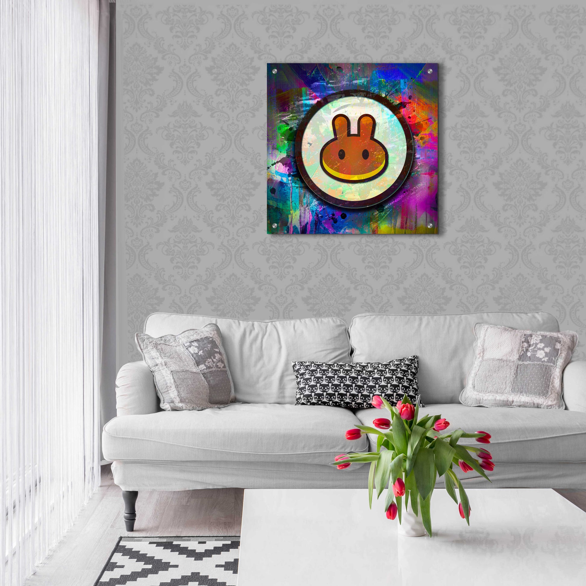 Epic Art 'Pancake Swap Crypto' by Epic Art Portfolio, Acrylic Glass Wall Art,24x24