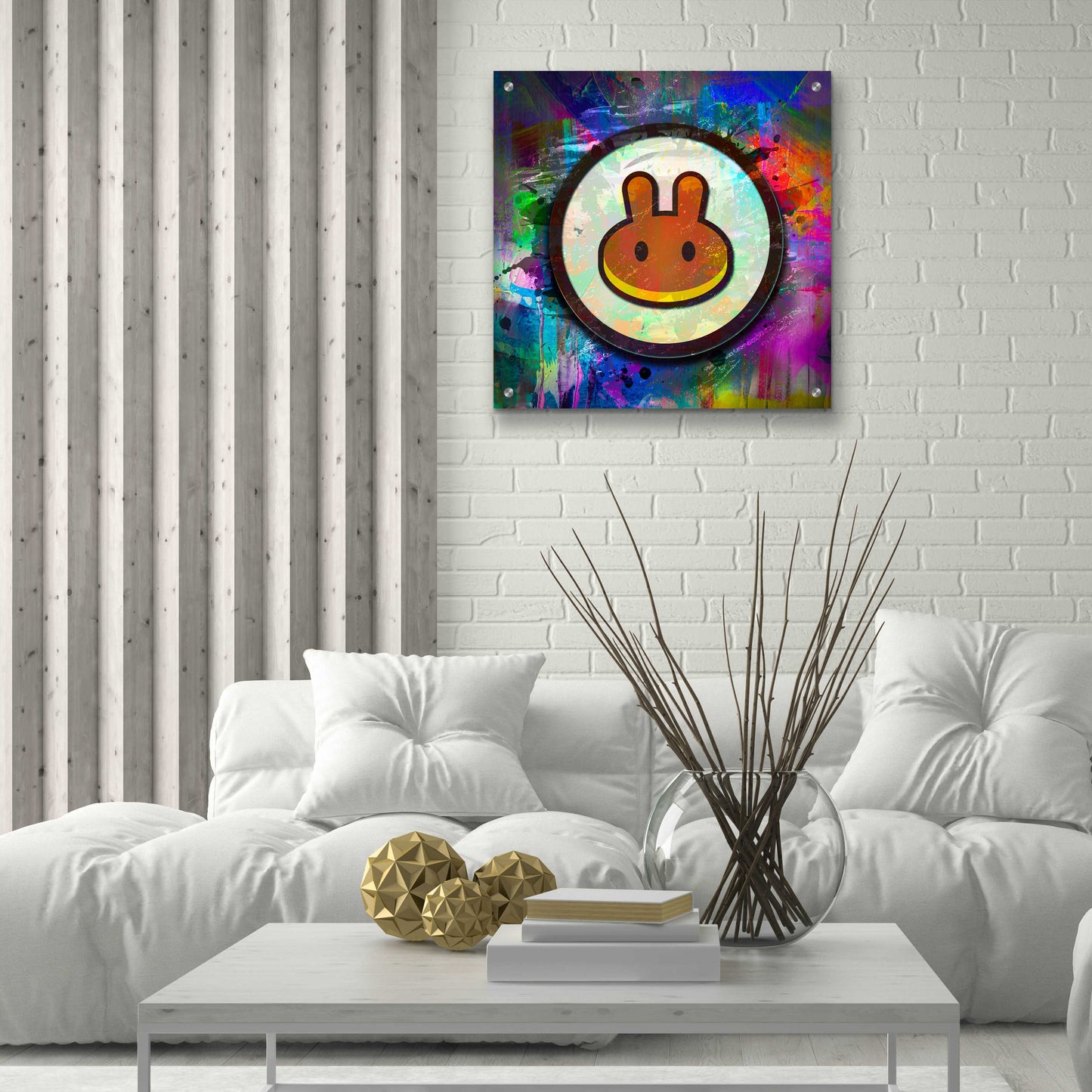 Epic Art 'Pancake Swap Crypto' by Epic Art Portfolio, Acrylic Glass Wall Art,24x24