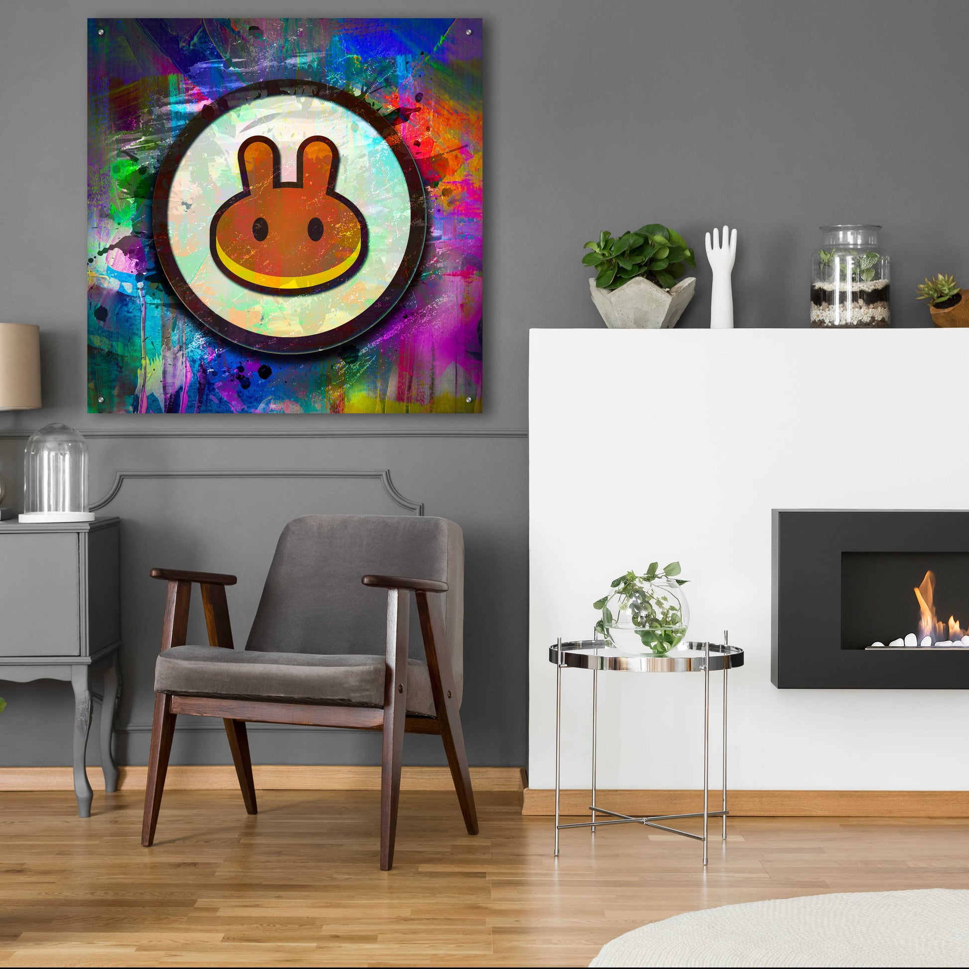 Epic Art 'Pancake Swap Crypto' by Epic Art Portfolio, Acrylic Glass Wall Art,36x36