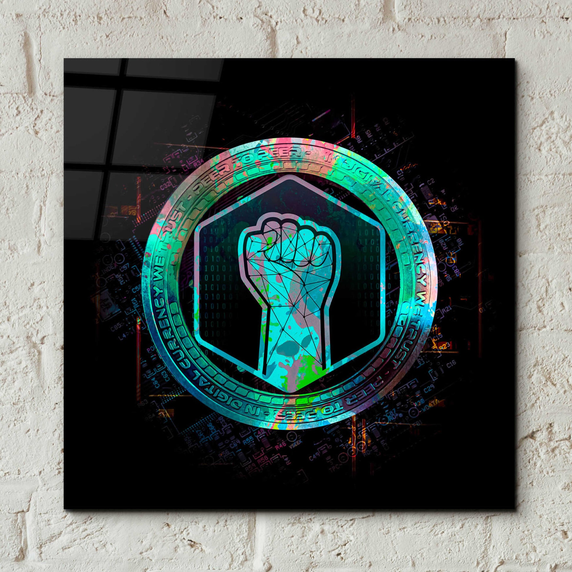 Epic Art 'Metahero Crypto' by Epic Art Portfolio, Acrylic Glass Wall Art,12x12