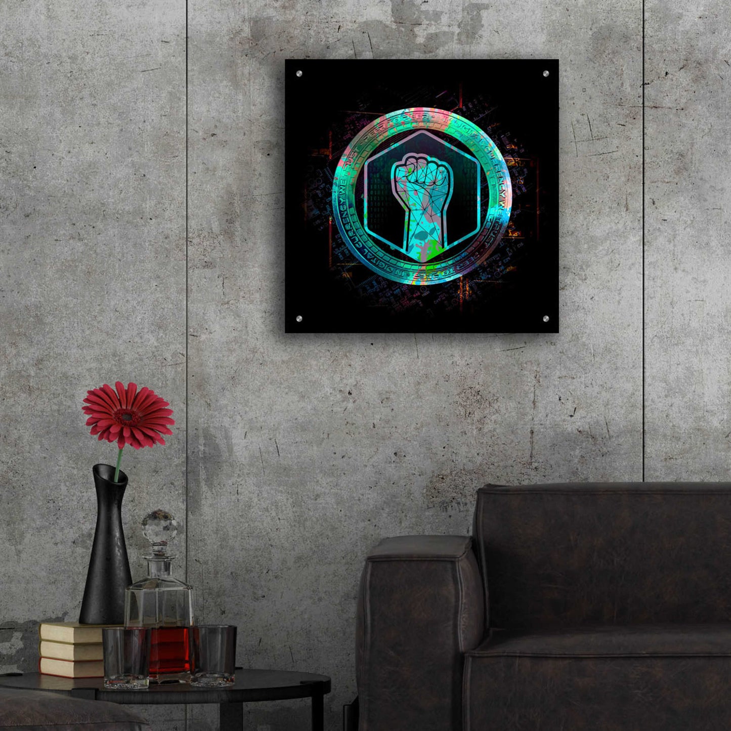 Epic Art 'Metahero Crypto' by Epic Art Portfolio, Acrylic Glass Wall Art,24x24