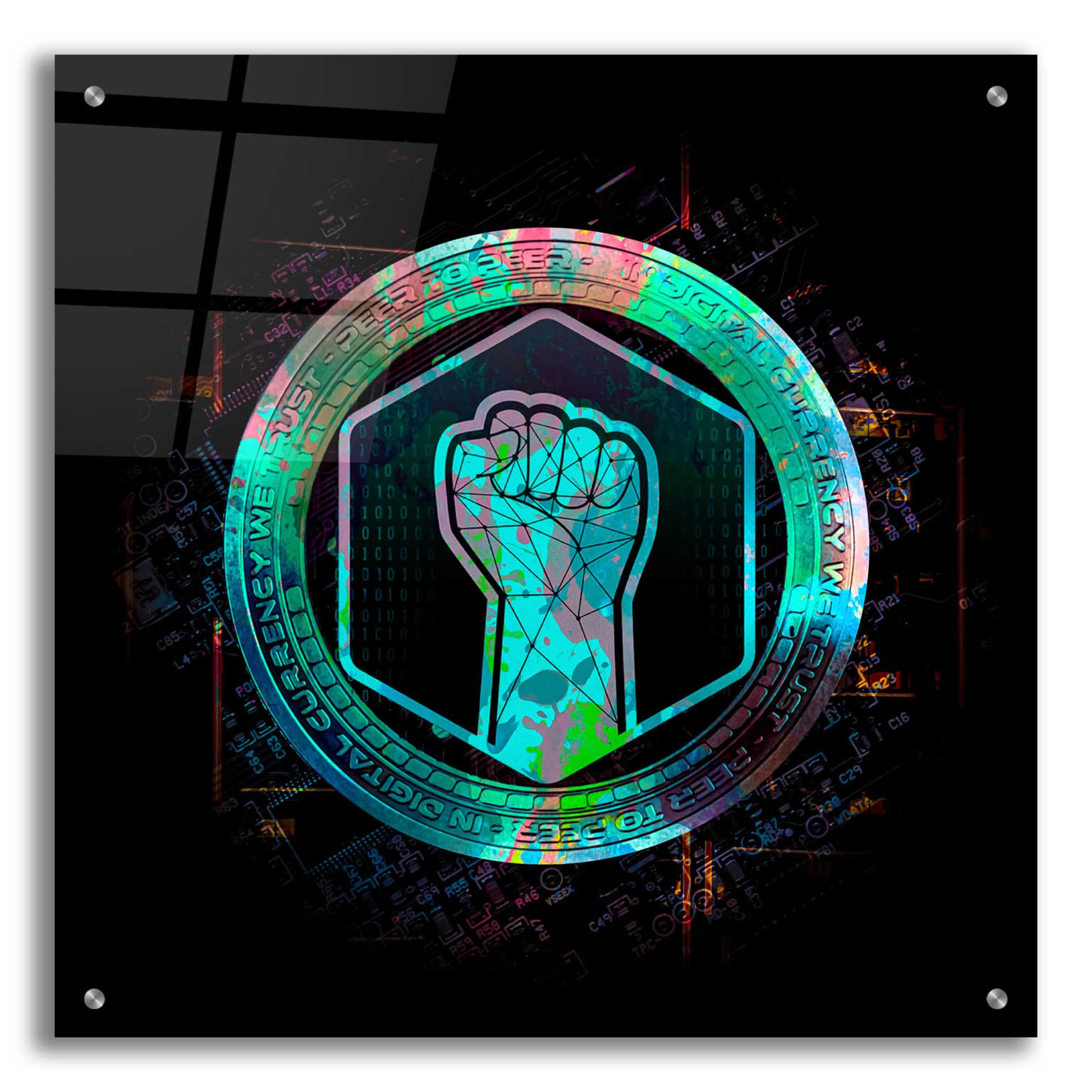 Epic Art 'Metahero Crypto' by Epic Art Portfolio, Acrylic Glass Wall Art,24x24