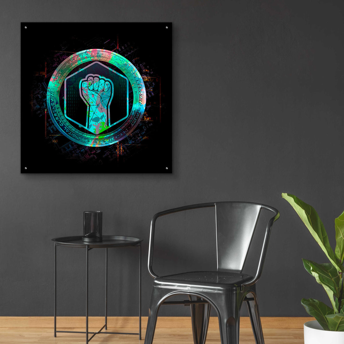 Epic Art 'Metahero Crypto' by Epic Art Portfolio, Acrylic Glass Wall Art,36x36