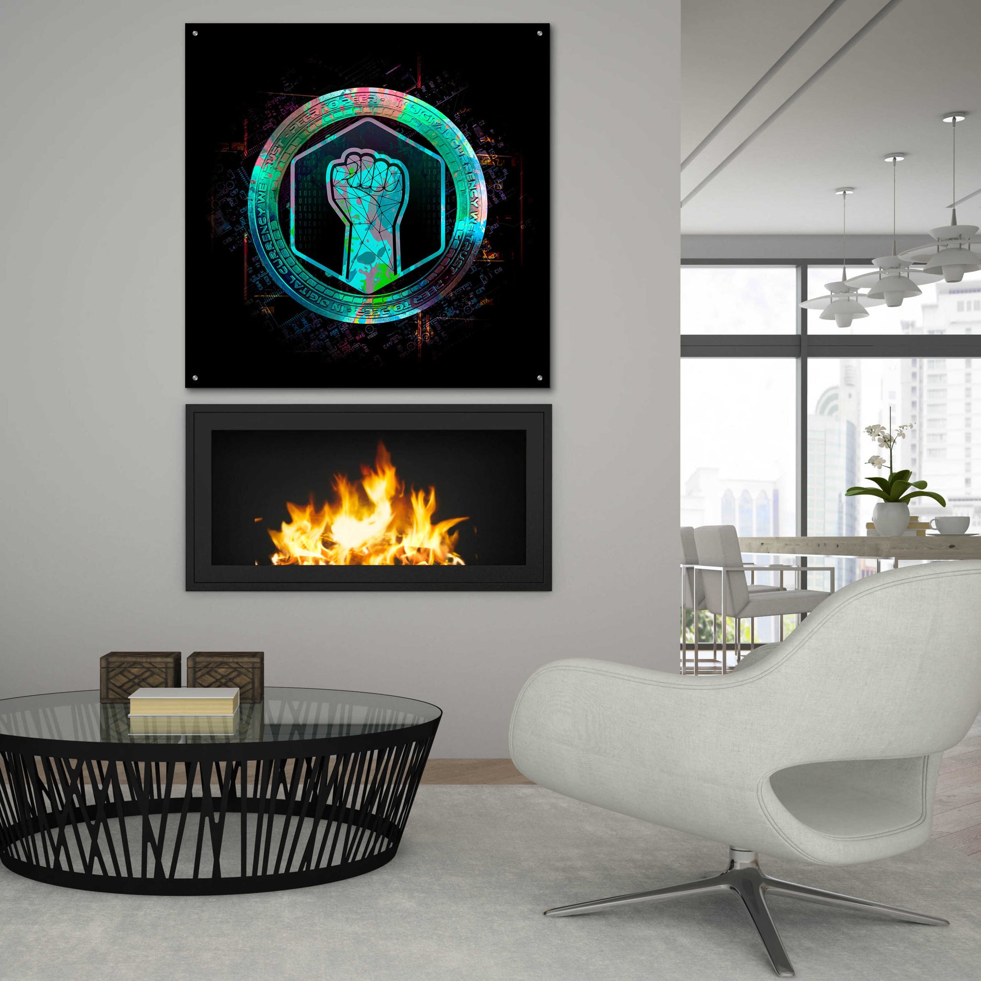 Epic Art 'Metahero Crypto' by Epic Art Portfolio, Acrylic Glass Wall Art,36x36