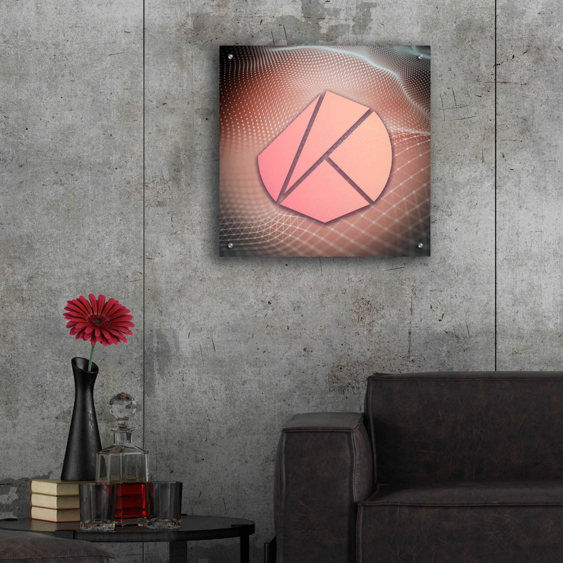 Epic Art 'KLAY Klaytn Crypto' by Epic Art Portfolio, Acrylic Glass Wall Art,24x24