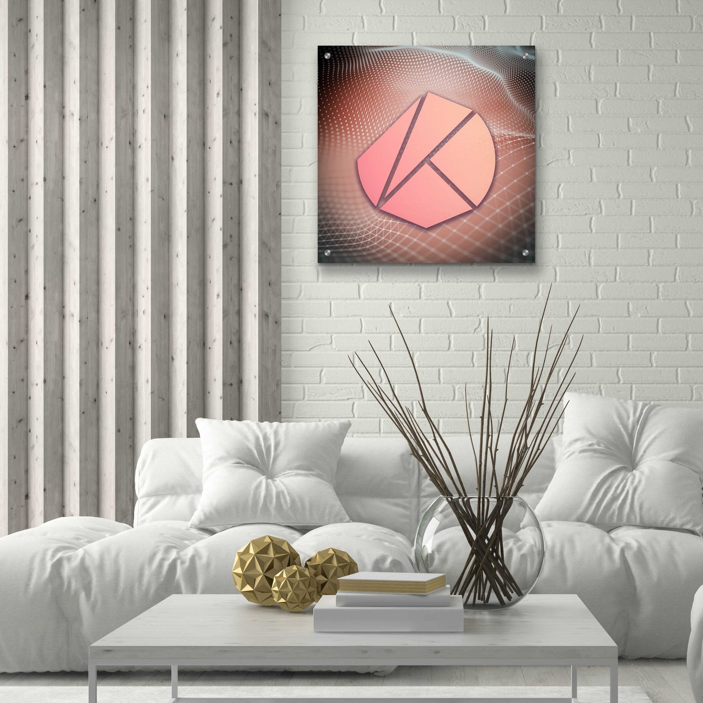 Epic Art 'KLAY Klaytn Crypto' by Epic Art Portfolio, Acrylic Glass Wall Art,24x24