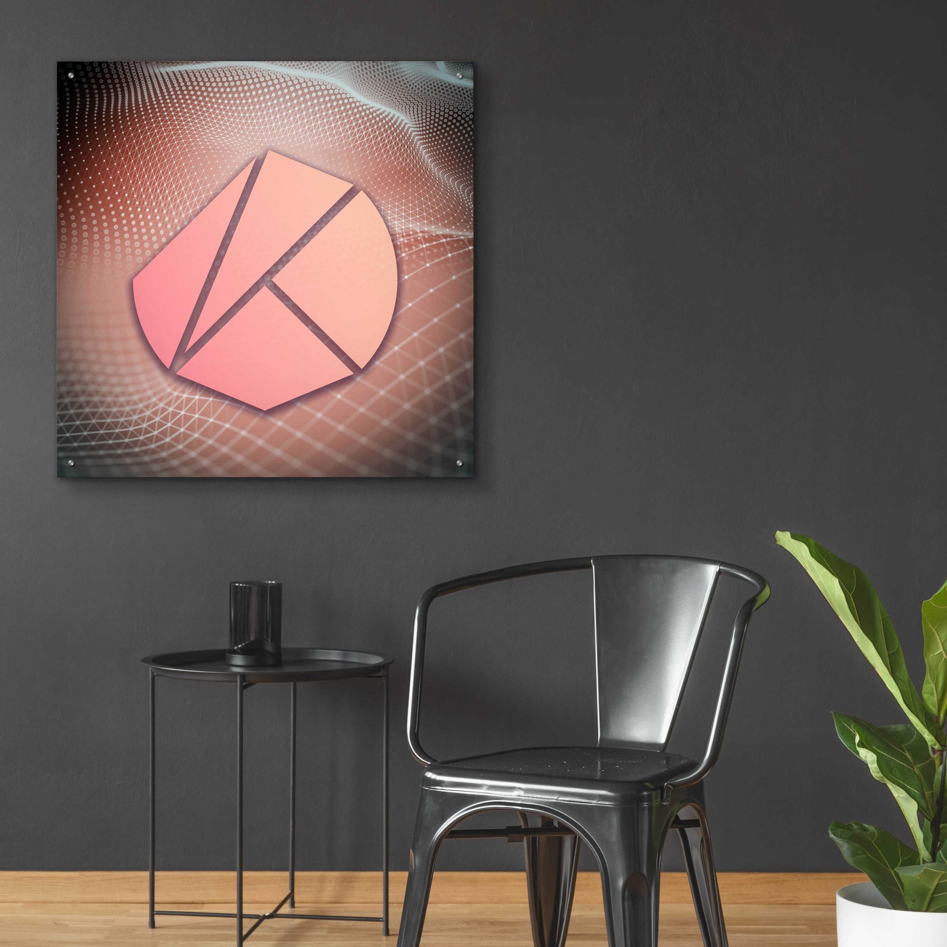 Epic Art 'KLAY Klaytn Crypto' by Epic Art Portfolio, Acrylic Glass Wall Art,36x36