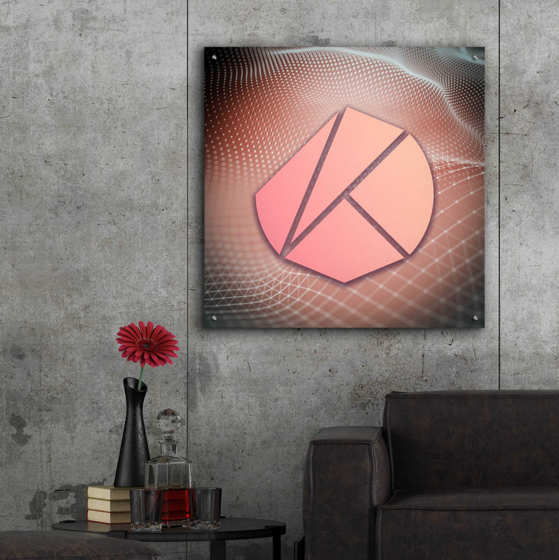 Epic Art 'KLAY Klaytn Crypto' by Epic Art Portfolio, Acrylic Glass Wall Art,36x36