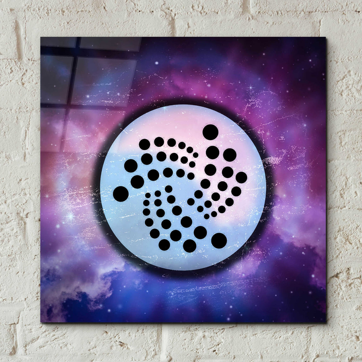 Epic Art 'IOTA Crypto Universe' by Epic Art Portfolio, Acrylic Glass Wall Art,12x12