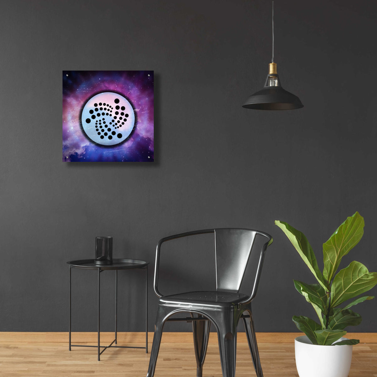 Epic Art 'IOTA Crypto Universe' by Epic Art Portfolio, Acrylic Glass Wall Art,24x24