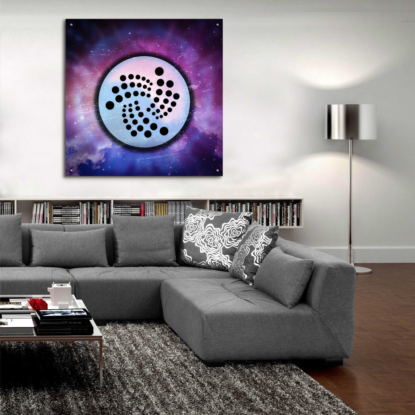 Epic Art 'IOTA Crypto Universe' by Epic Art Portfolio, Acrylic Glass Wall Art,36x36