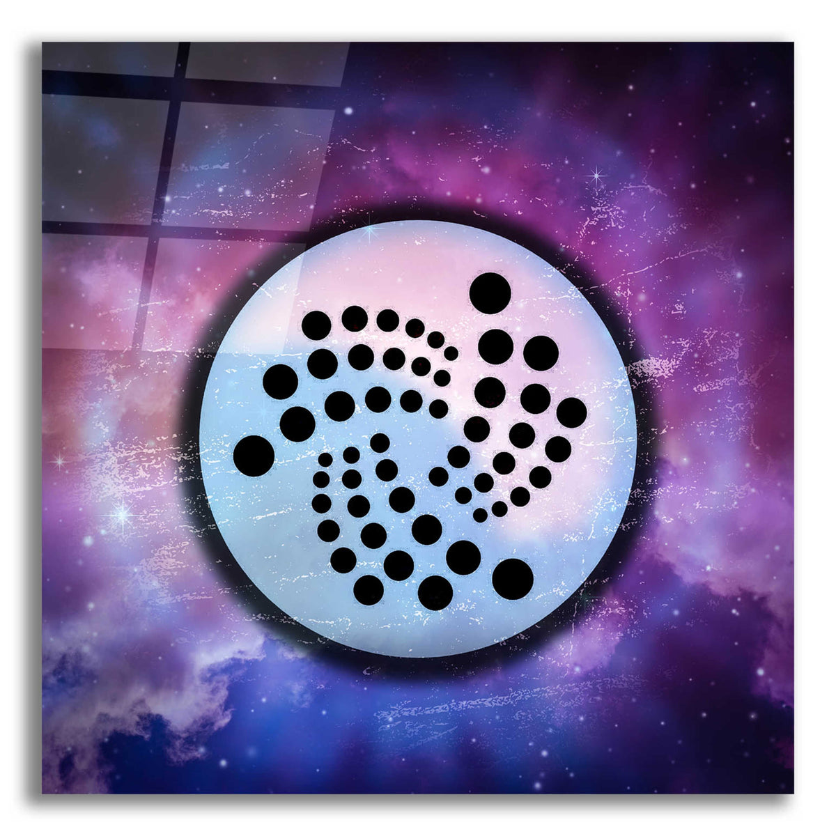 Epic Art 'IOTA Crypto Universe' by Epic Art Portfolio, Acrylic Glass Wall Art