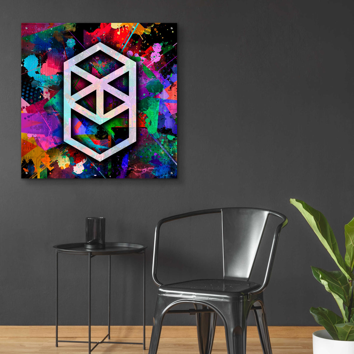 Epic Art 'FTM Fantom Crypto' by Epic Art Portfolio, Acrylic Glass Wall Art,36x36
