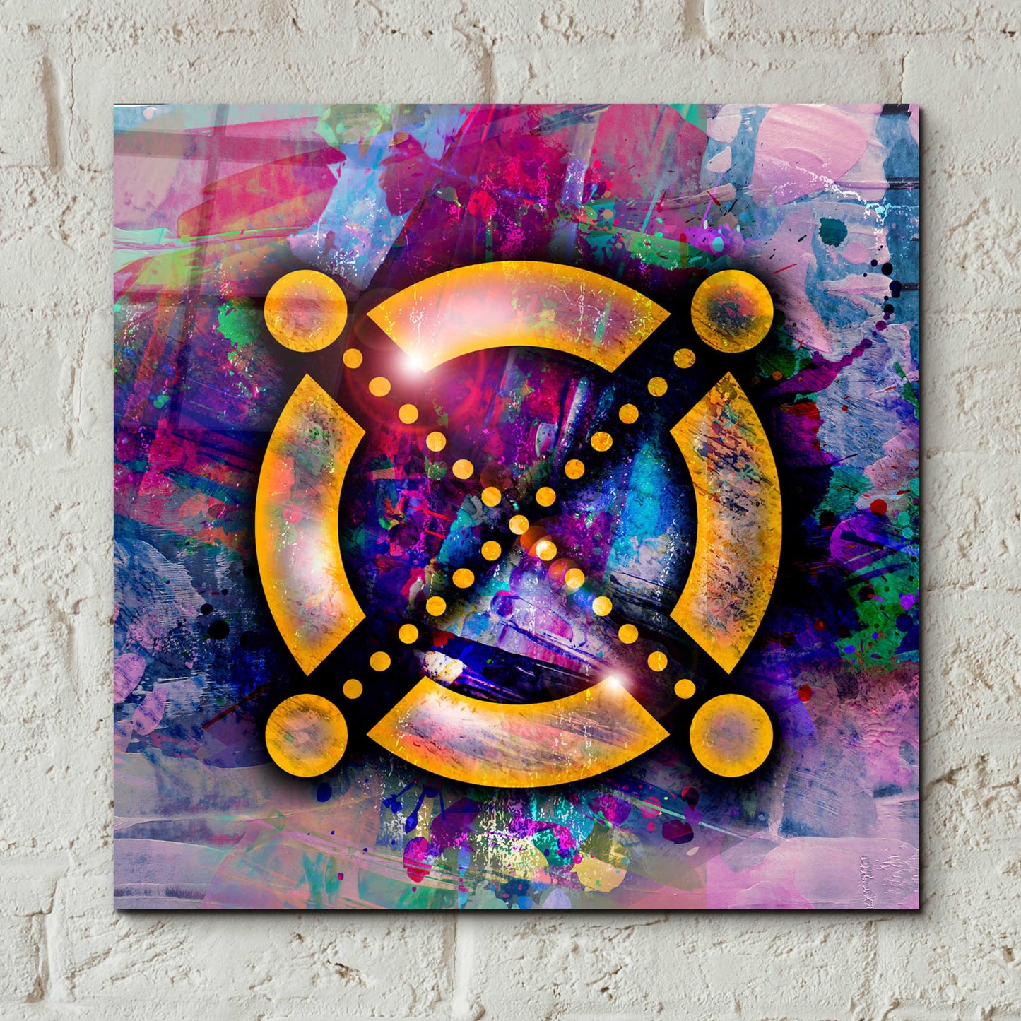 Epic Art 'EGLD Elrond Crypto' by Epic Art Portfolio, Acrylic Glass Wall Art,12x12