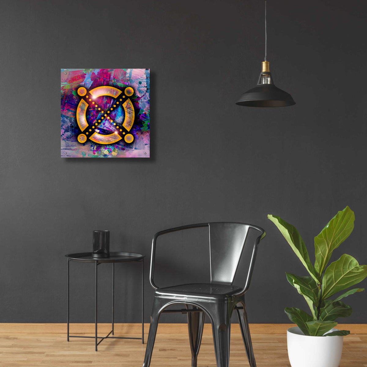 Epic Art 'EGLD Elrond Crypto' by Epic Art Portfolio, Acrylic Glass Wall Art,24x24